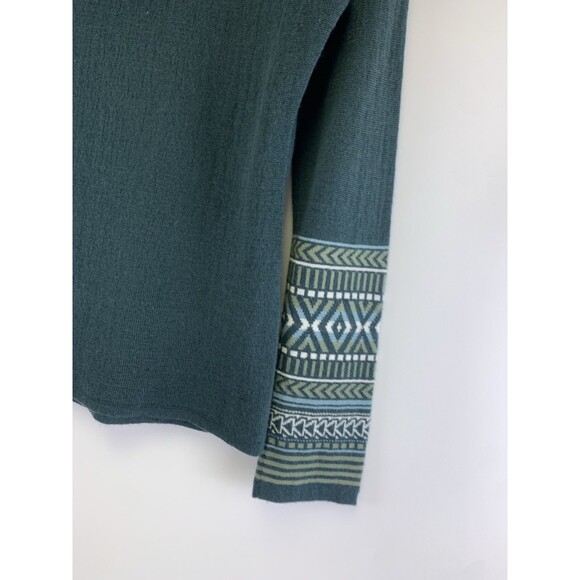 Krimson Klover Hailey Hoodie Sweater Pullover Green Merino Wool Silk Blend XS - Picture 7 of 12